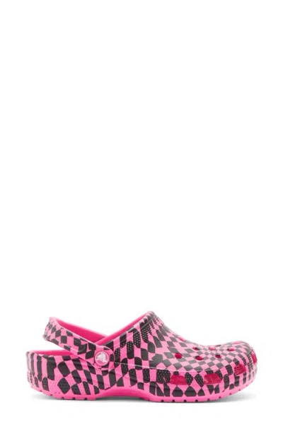 Crocs Classic Warped Checker Clog In Multi