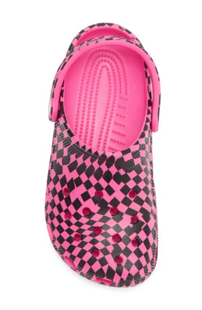 Crocs Classic Warped Checker Clog In Multi