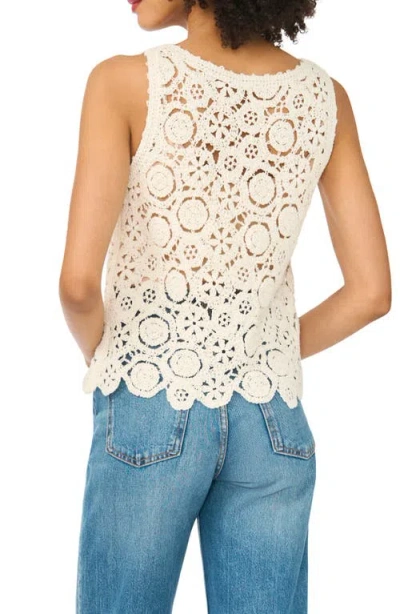 1.state Open Knit Tank In Neutral