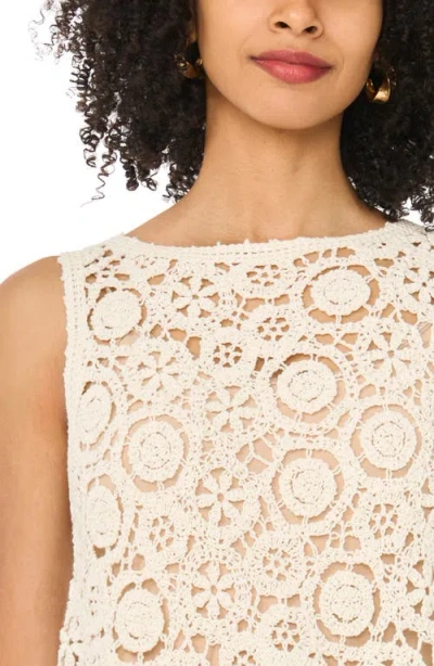 1.state Open Knit Tank In Neutral