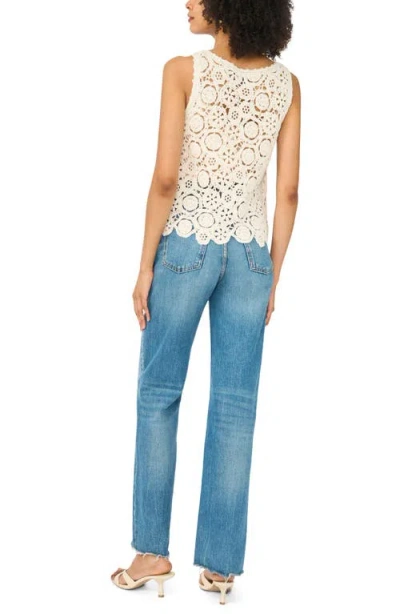 1.state Open Knit Tank In Neutral