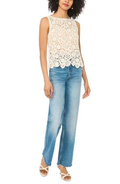 1.state Open Knit Tank In Neutral