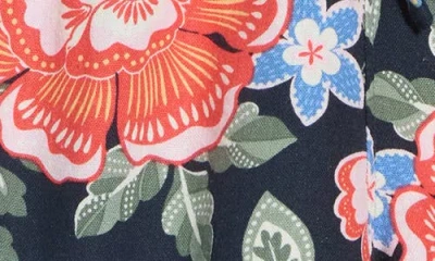 Ellen Tracy Drawstring Linen-blend Short In Multi