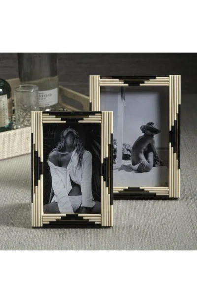 Zodax Menora Piped Photo Frame In Black