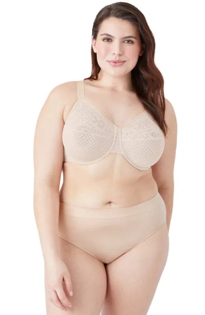 Wacoal Visual Effects Underwire Minimizer Bra In Neutral