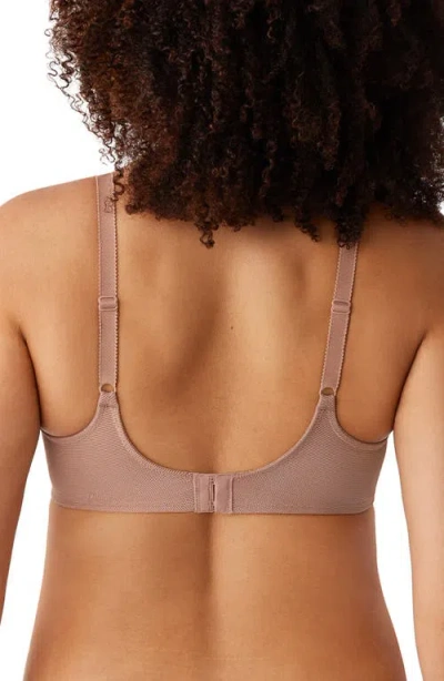 Wacoal Visual Effects Unlined Underwire Minimizer Bra In Brown