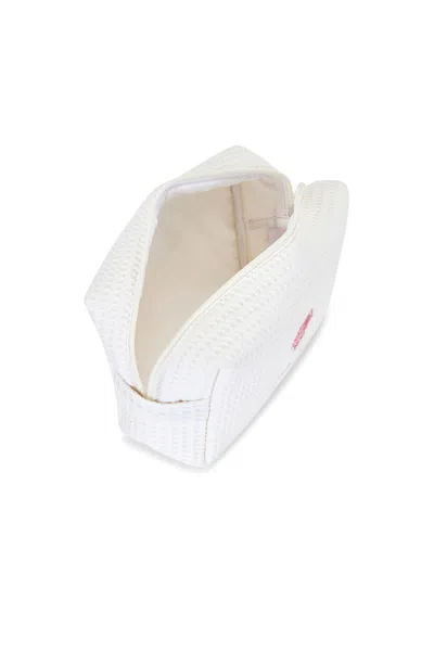 Abbode Palm Beach Waffle Pouch In Transparent