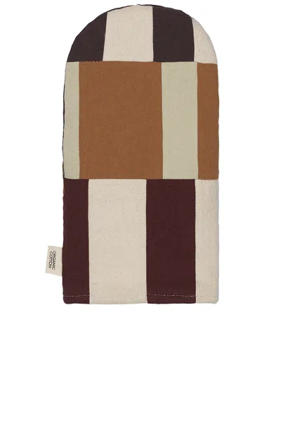 Ferm Living Section Oven Mitt In Brown