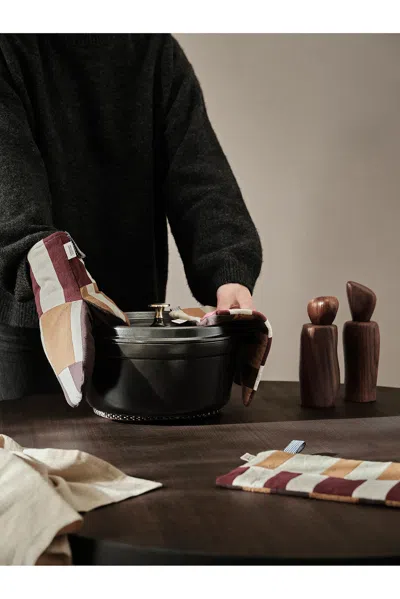 Ferm Living Section Oven Mitt In Brown