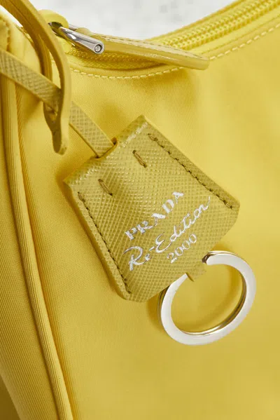 Pre-owned Prada Re-edition 2000 Re-nylon Shoulder Bag In Yellow