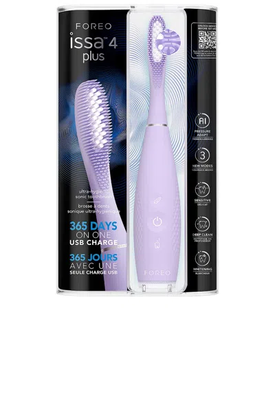 Foreo Issa 4 Plus Smart Hybrid Silicone Sonic Toothbrush In Purple