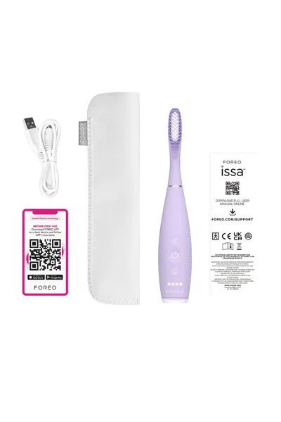 Foreo Issa 4 Plus Smart Hybrid Silicone Sonic Toothbrush In Purple