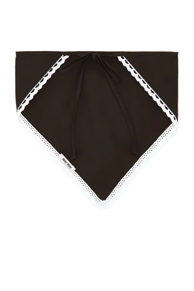 Miu Miu Head Scarf In Black