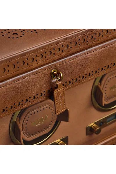 Wolf Brogue Double Winder With Storage In Brown