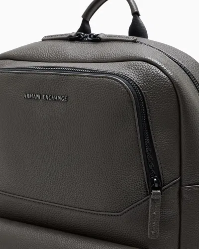 Armani Exchange Backpack With Outside Coating In Brown