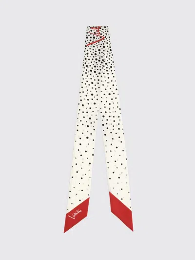 Valentino Off-white Little Star Starry Polka Dot Scarves In Yellow
