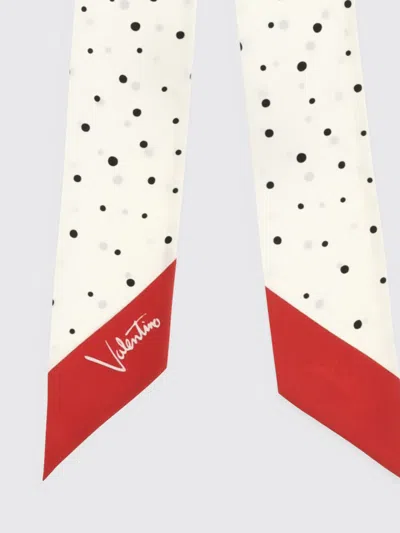 Valentino Off-white Little Star Starry Polka Dot Scarves In Yellow