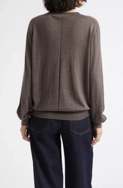 Johnstons Of Elgin Beatrice Superfine Cashmere Sweater In Gray