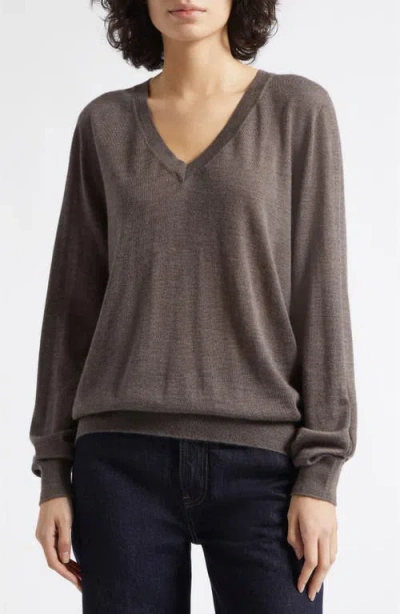 Johnstons Of Elgin Beatrice Superfine Cashmere Sweater In Gray