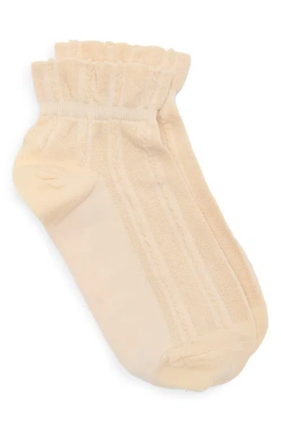 Casa Clara Dylan Crew Socks In Neutral
