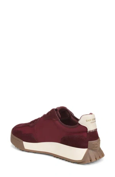 Sam Edelman Langley Sneaker In Burgundy