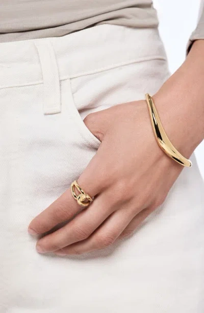Ana Luisa Violet Loop Statement Ring In Gold