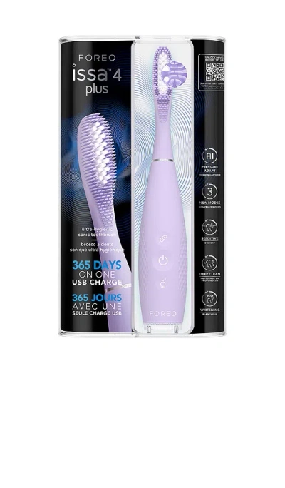 Foreo Issa 4 Plus Smart Hybrid Silicone Sonic Toothbrush In Purple