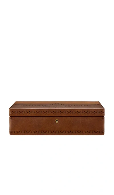 Wolf Brogue 10-piece Watch Box In Brown
