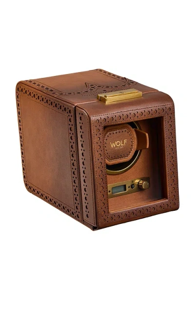 Wolf Brogue Single Winder In Brown