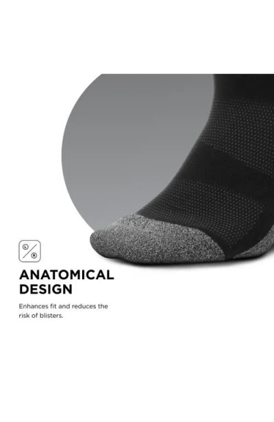 Feetures Graduated Compression Light Cushion Knee High Compression Socks In Black