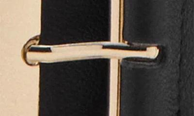 Mango Square Hardware Leather Belt In Black