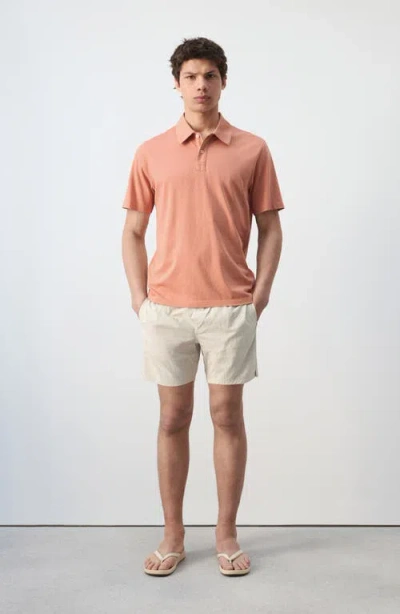Mango Solid Cotton Piqué Polo In Multi