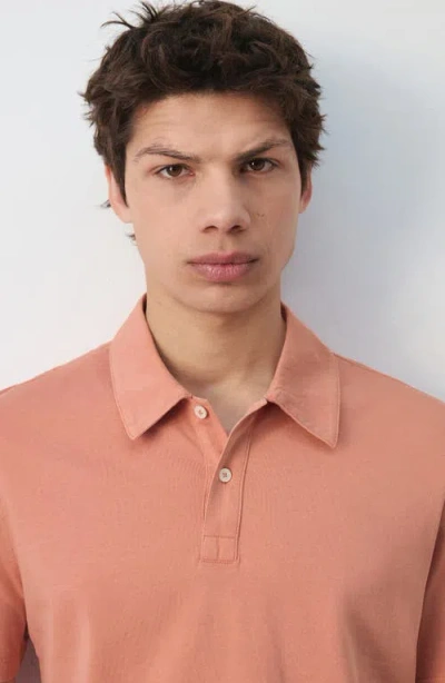 Mango Solid Cotton Piqué Polo In Multi
