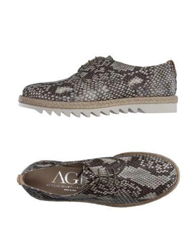 Agl Attilio Giusti Leombruni Lace-up Shoes In Grey