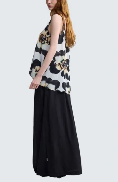 Luukaa Auralie Wide-leg Fluid Pants In Multi
