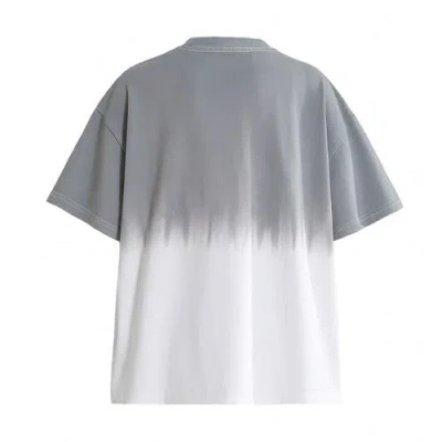 Moustache Gradient-effect Short-sleeve T-shirt In Gray