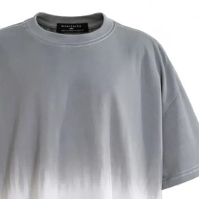 Moustache Gradient-effect Short-sleeve T-shirt In Gray