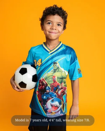 Marvel Athletic Short Sleeve Tee In Blue