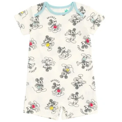 Disney Mickey Mouse One Piece Romper Set In Multi