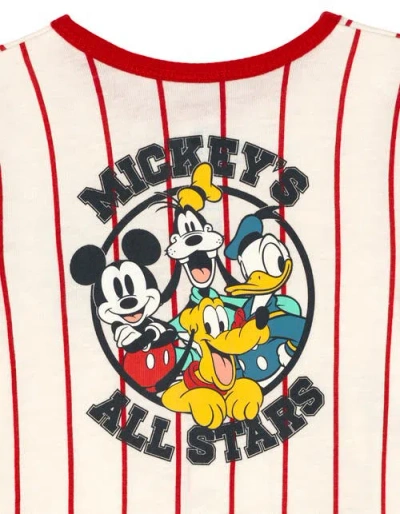 Disney Mickey Mouse Athletic One Piece Romper In Multi