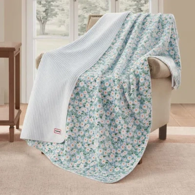 Hunter Reversible Plush Throw Blankets In Multi