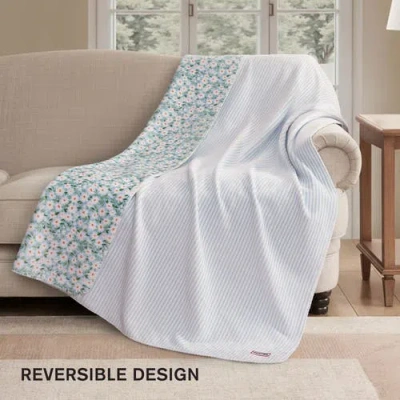 Hunter Reversible Plush Throw Blankets In Multi