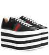 GUCCI LEATHER PLATFORM SNEAKERS