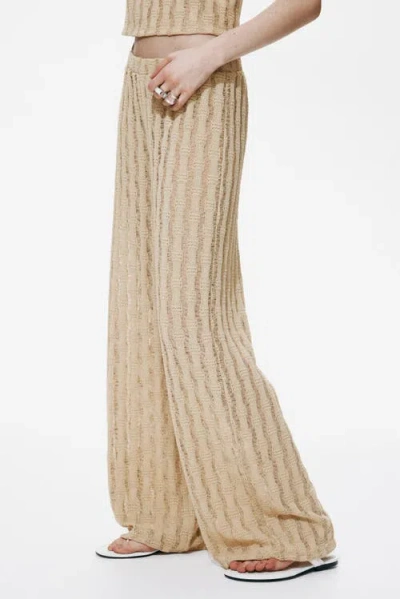 H&m Knitted Pull-on Trousers In Multi