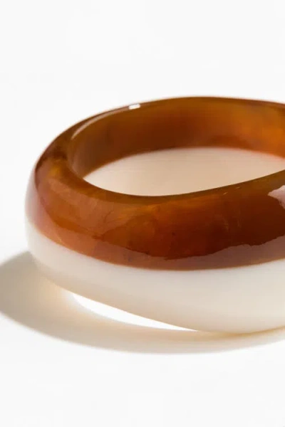H&m Two-tone Bangle In White