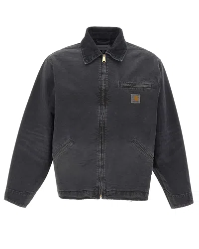Carhartt Detroit Jacket Cotton Bradento Jackets Black In Multi