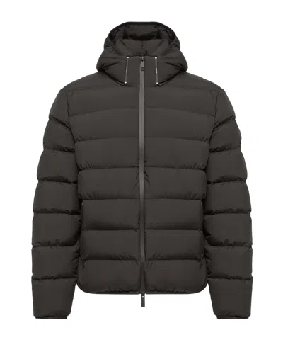 Moncler Arajoki Longue Saison Short Down Jacket In Black