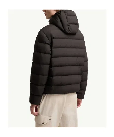 Moncler Arajoki Longue Saison Short Down Jacket In Black