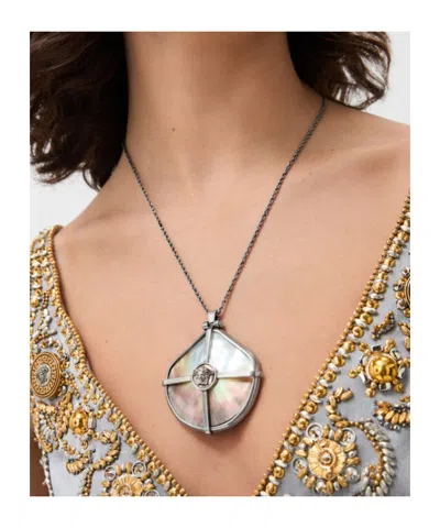 Versace Sea Frames Necklace In Multi