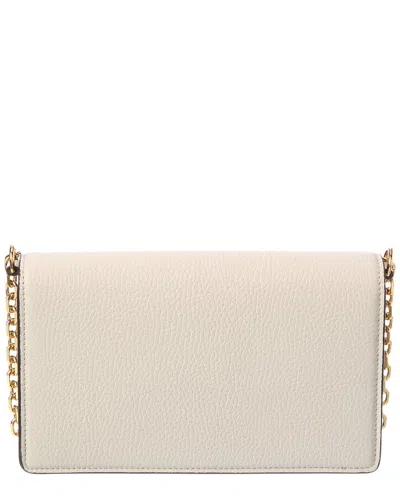 Gucci Horsebit Leather Wallet On A Chain In White